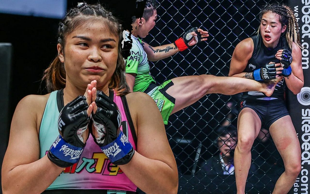 Stamp Fairtex, Xiong Jing Nan, and Angela Lee [Photo Credits: ONE Championship]