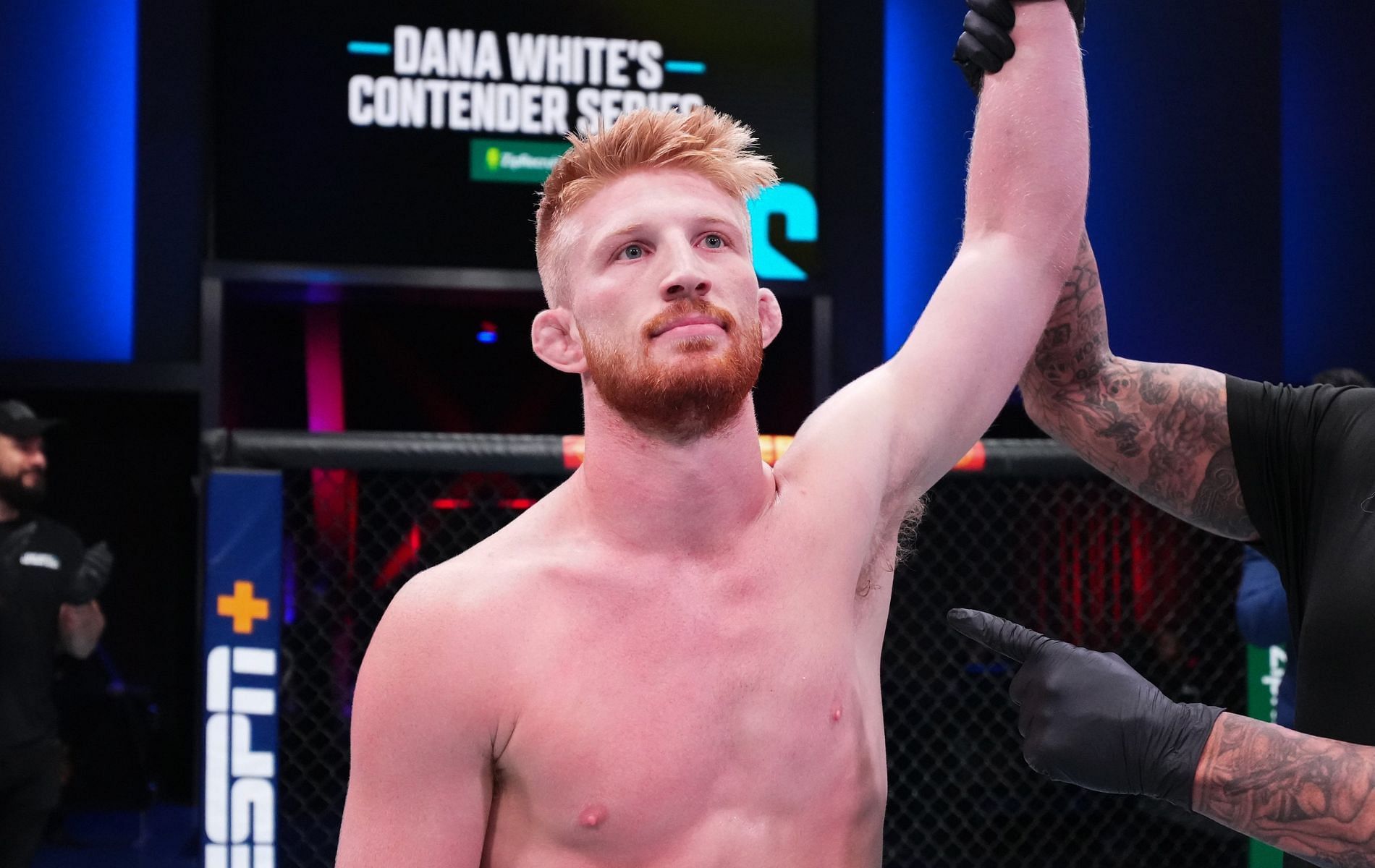 Bo Nickal during his first win at the Dana White