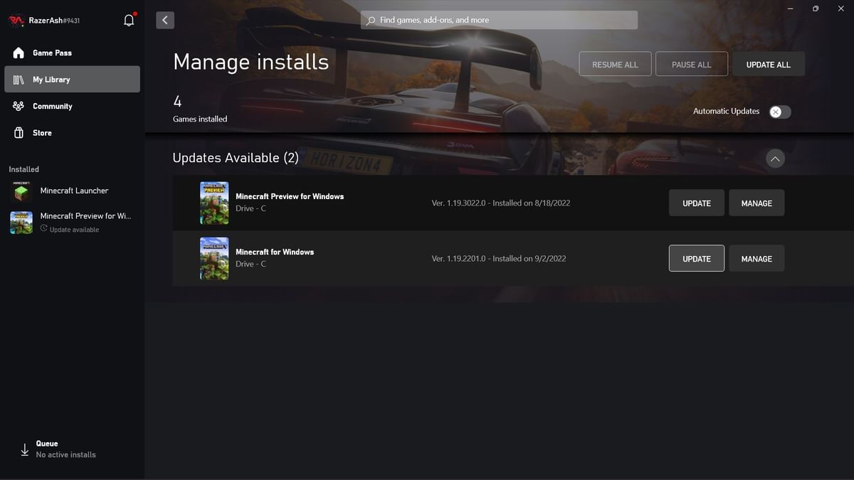 How to update Minecraft Bedrock or Java Edition?