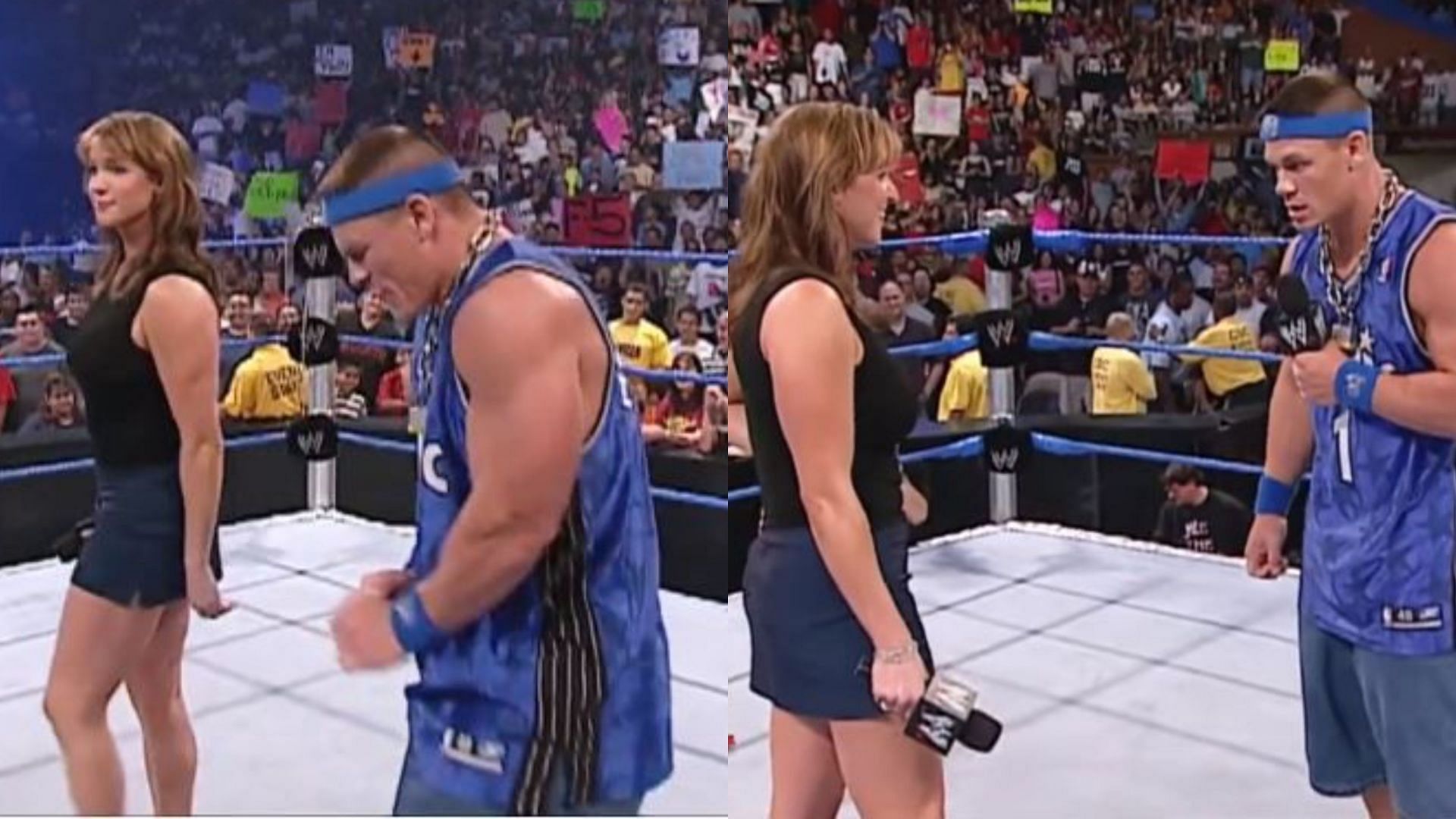 John Cena and Stephanie McMahon had a non-PG segment on WWE TV in 2003