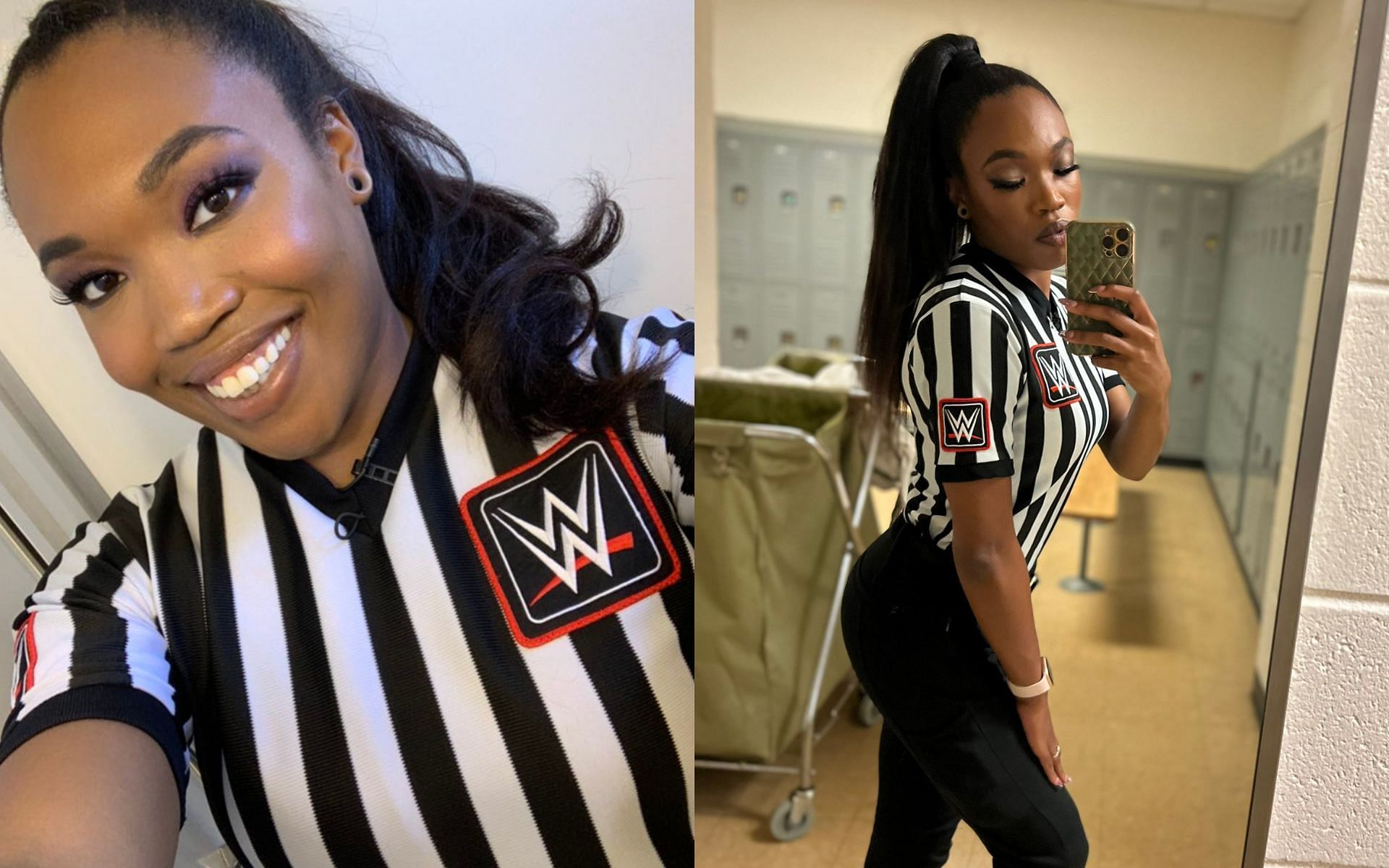 WWE referee, Aja Smith (Daphanie LaShaunn)