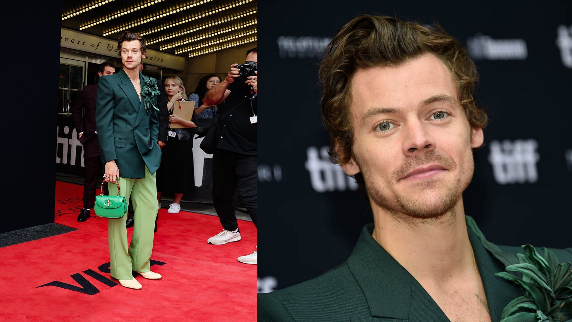 Styles at the red carpet of Toronto International Film Festival (Image via Gucci)