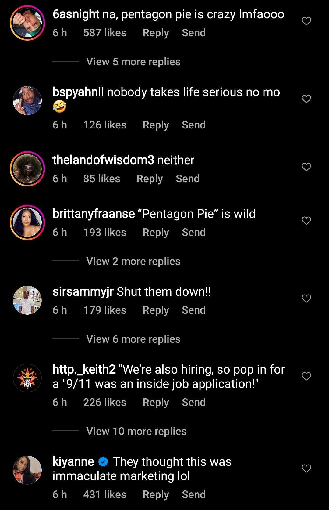 Netizens react to The Clubhouse&rsquo;s 9/11-themes menu (Image via theshaderoom/Instagram)