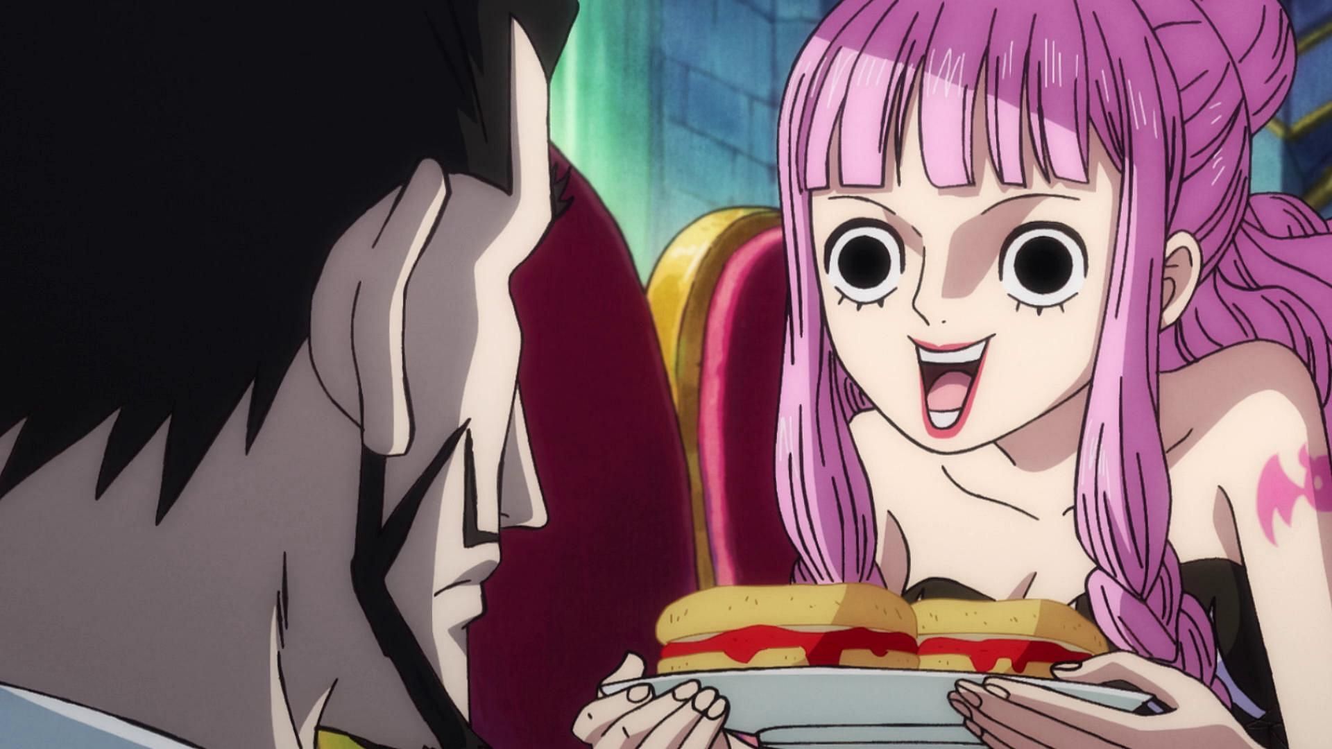 Mihawk and Perona (Image via Toei Animation)