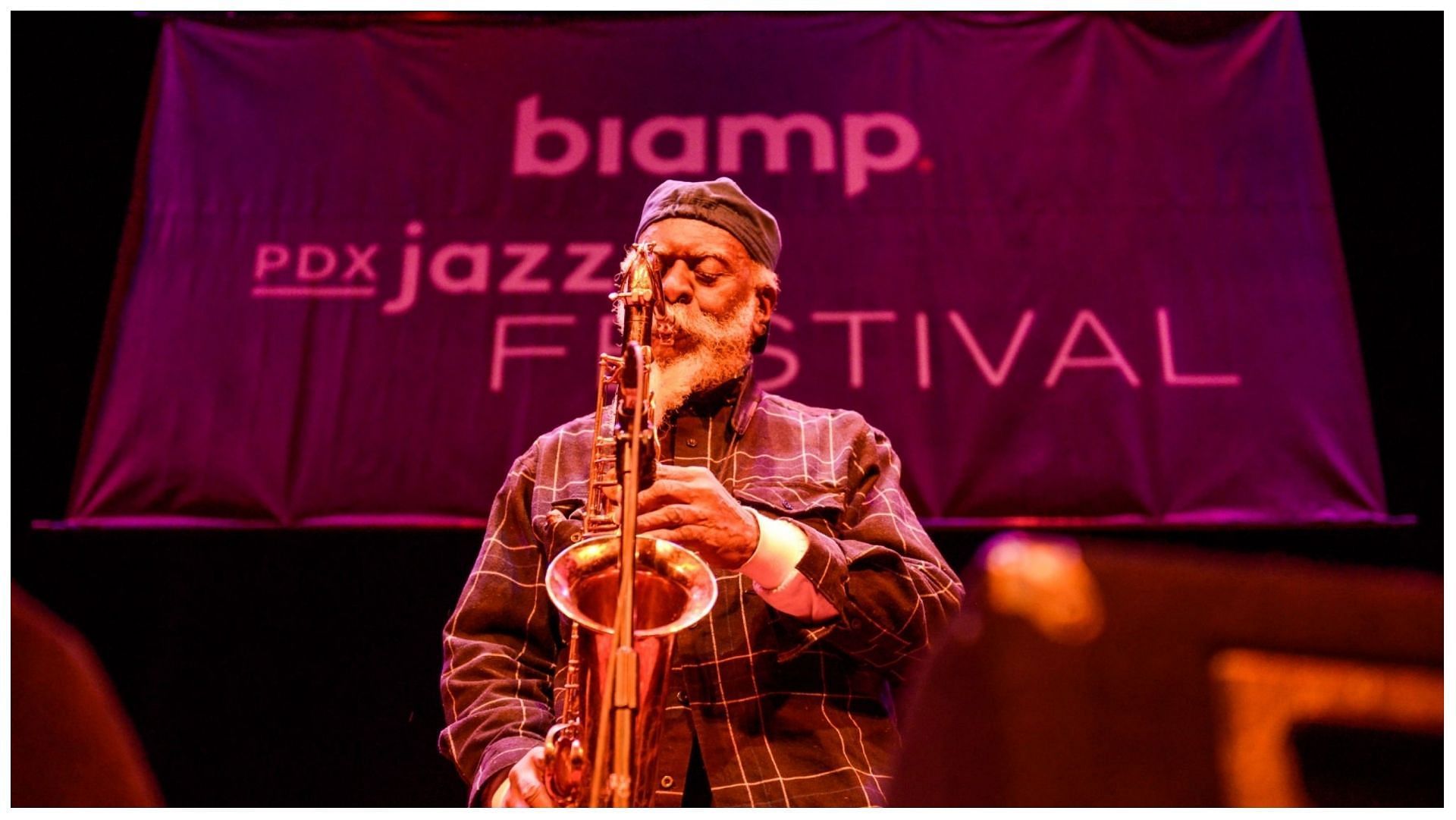 Pharoah Sanders was a famous jazz saxophonist (Image via Anthony Pidgeon/Getty Images)