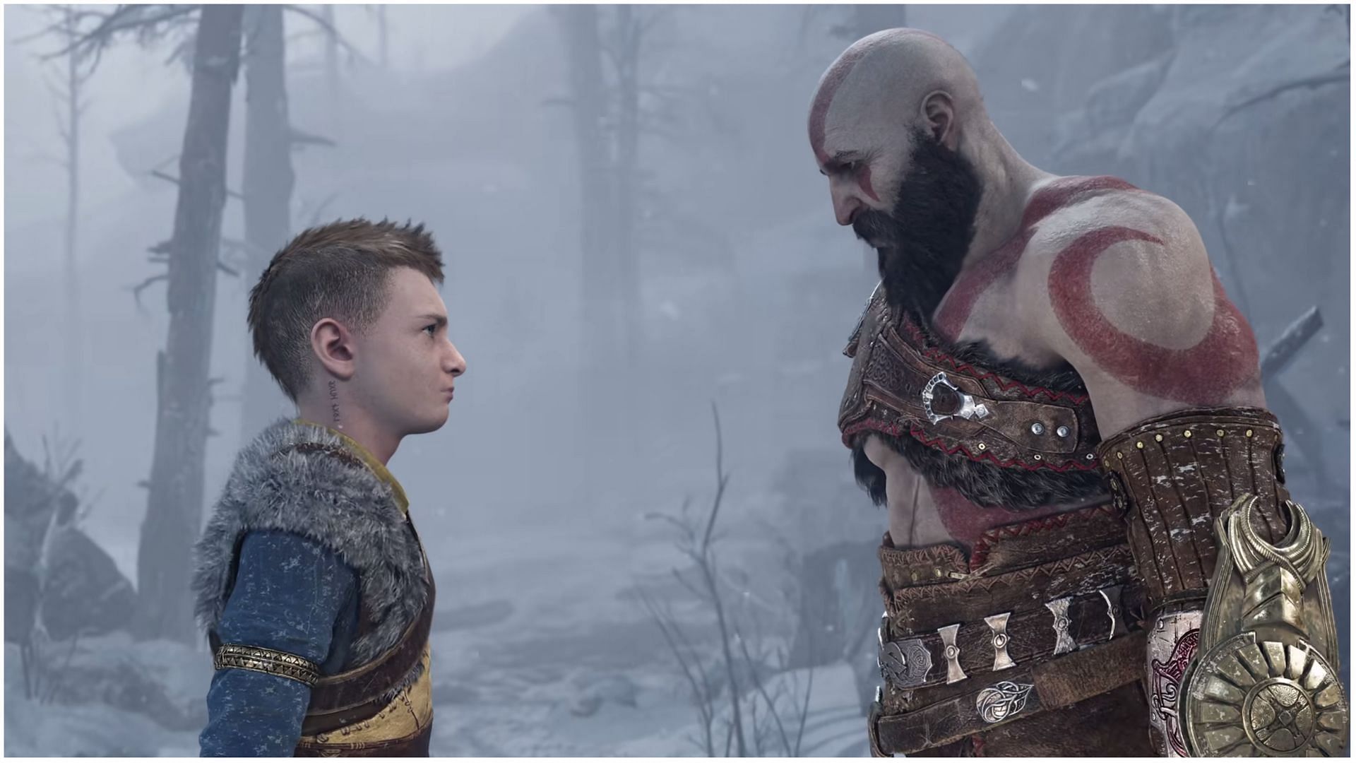Kratos and Atreus in God of War: Ragnarok (Image via PlayStation)