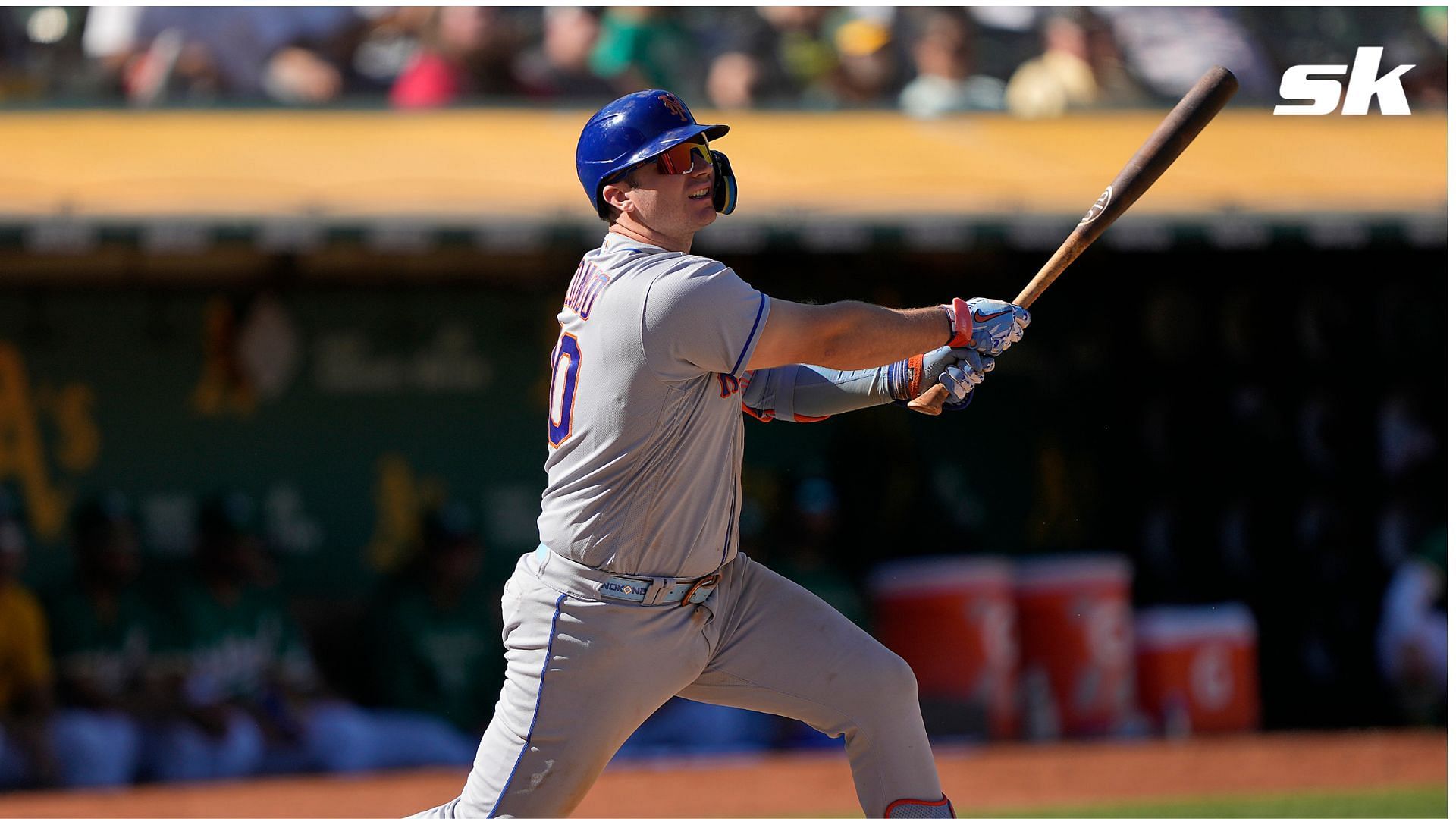 Buck Showalter congratulated Pete Alonso after setting franchise single-season RBI record