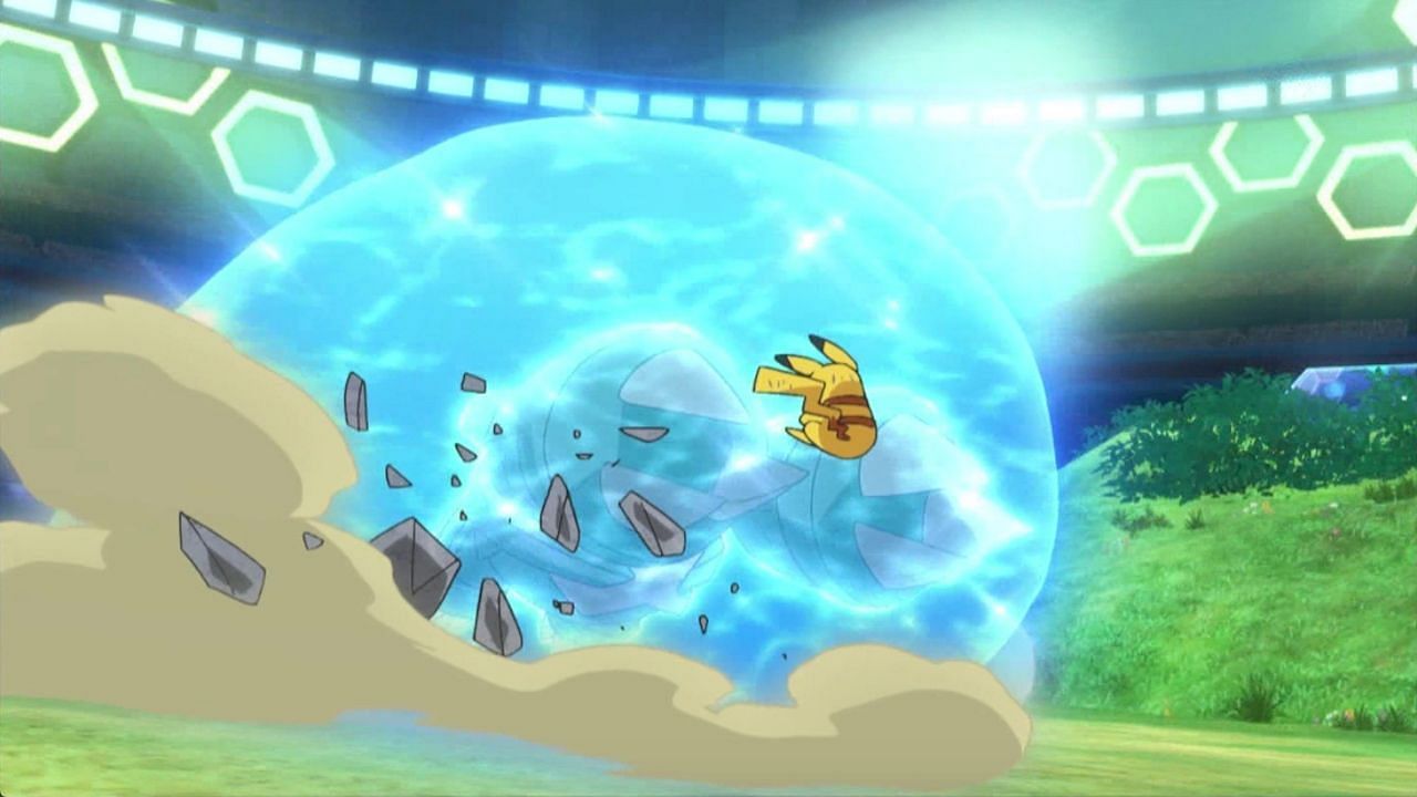 Metagross attacking with Meteor Mash in the anime (Image via The Pokemon Company)