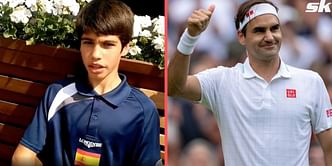 When a 12-year-old Carlos Alcaraz named Roger Federer as his idol