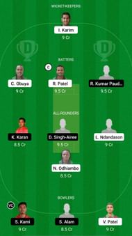 KEN vs NEP Dream11 Prediction Team, Match 3, Grand League