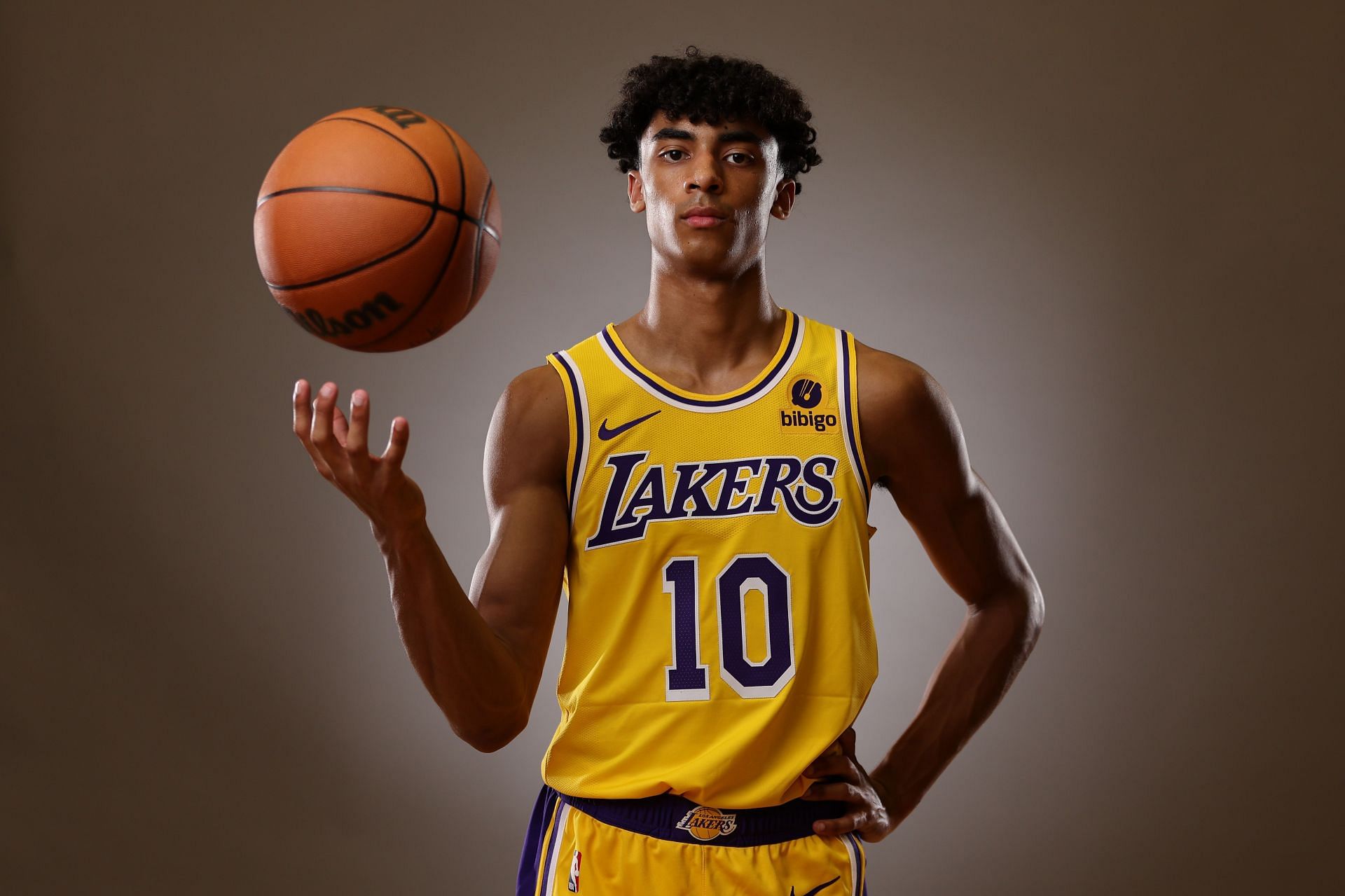 Max Christie at the 2022 NBA Rookie Photo Shoot