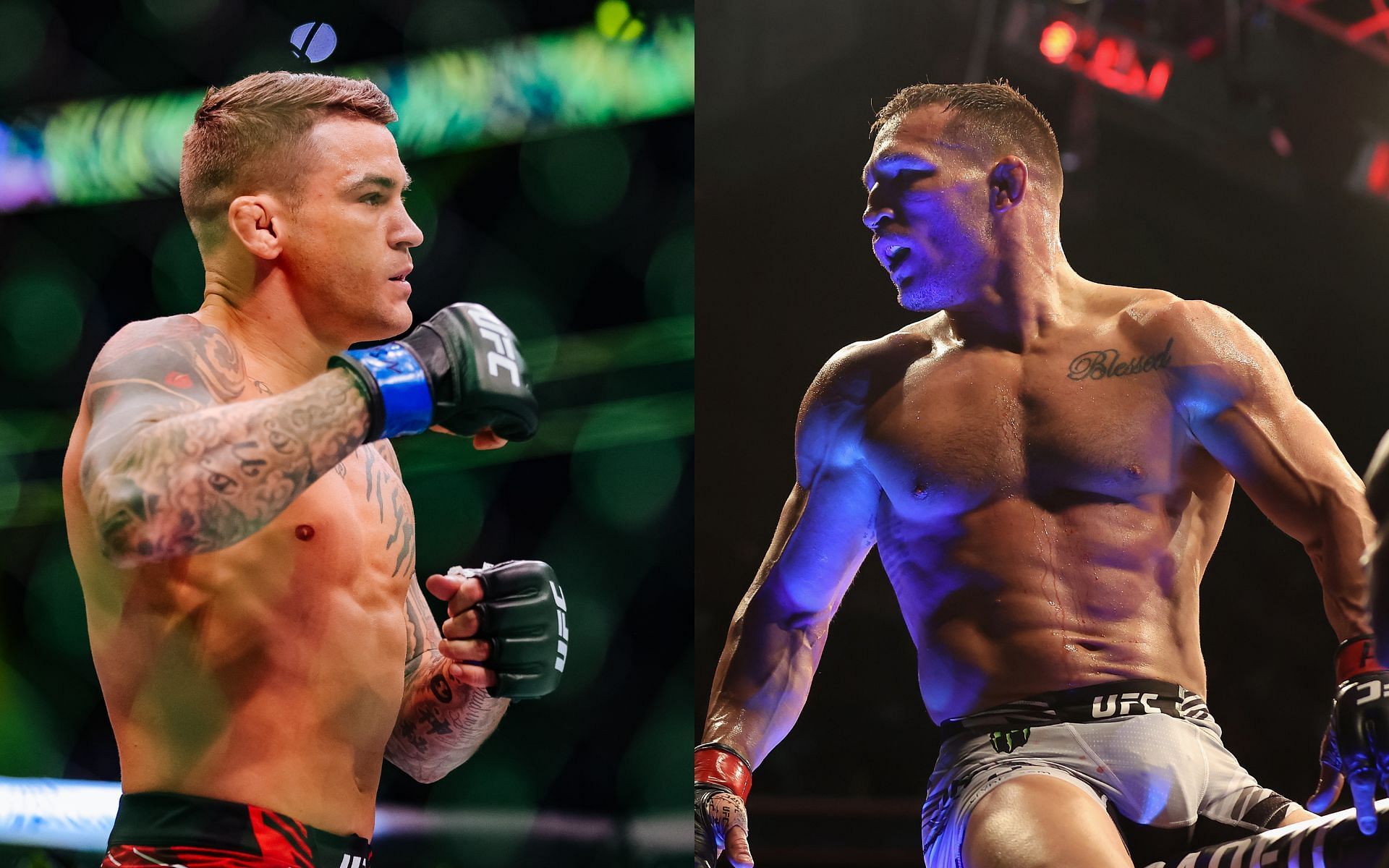 Dustin Poirier (left), Michael Chandler (right)