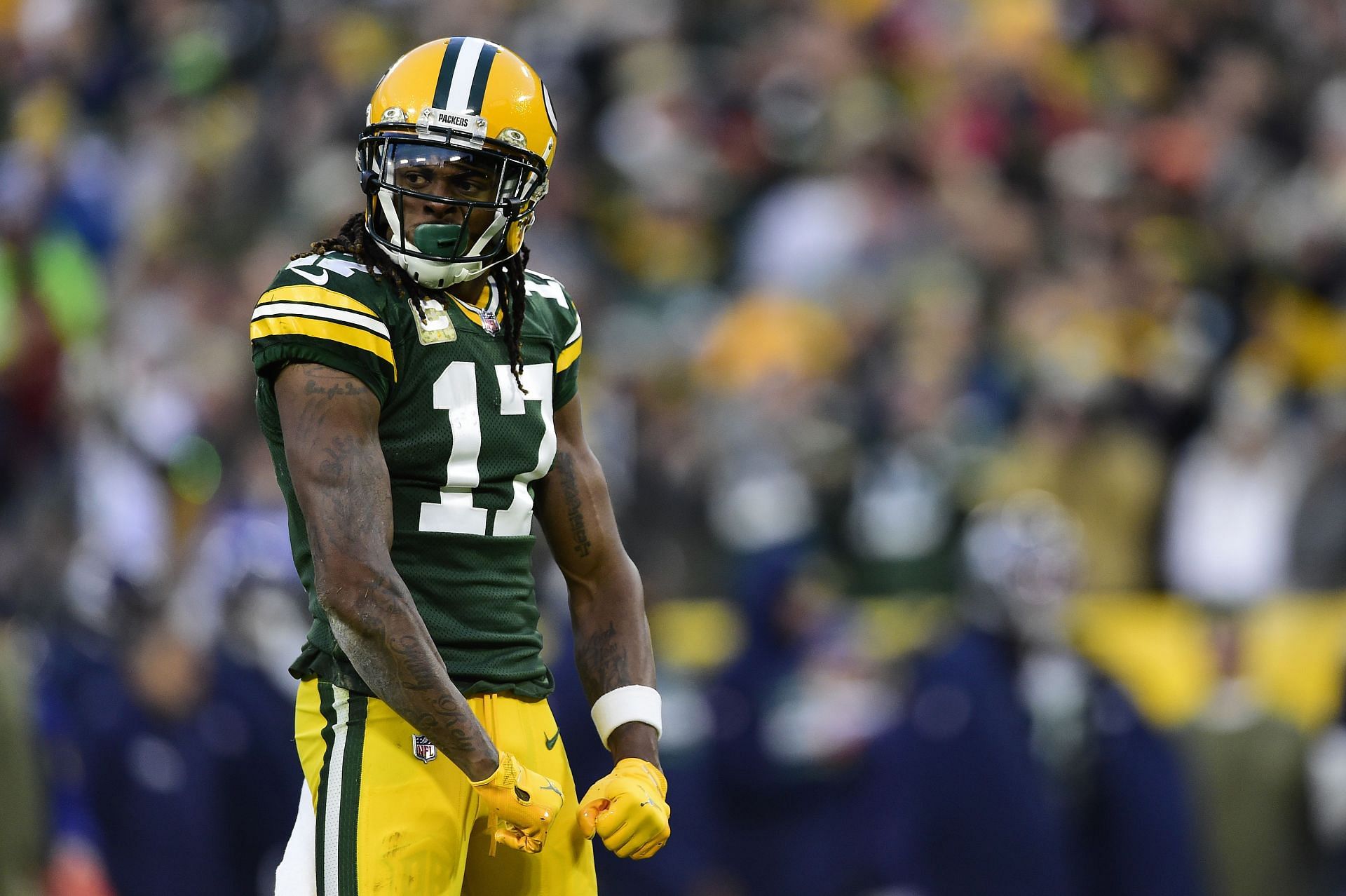 Davante Adams with the Green Bay Packers