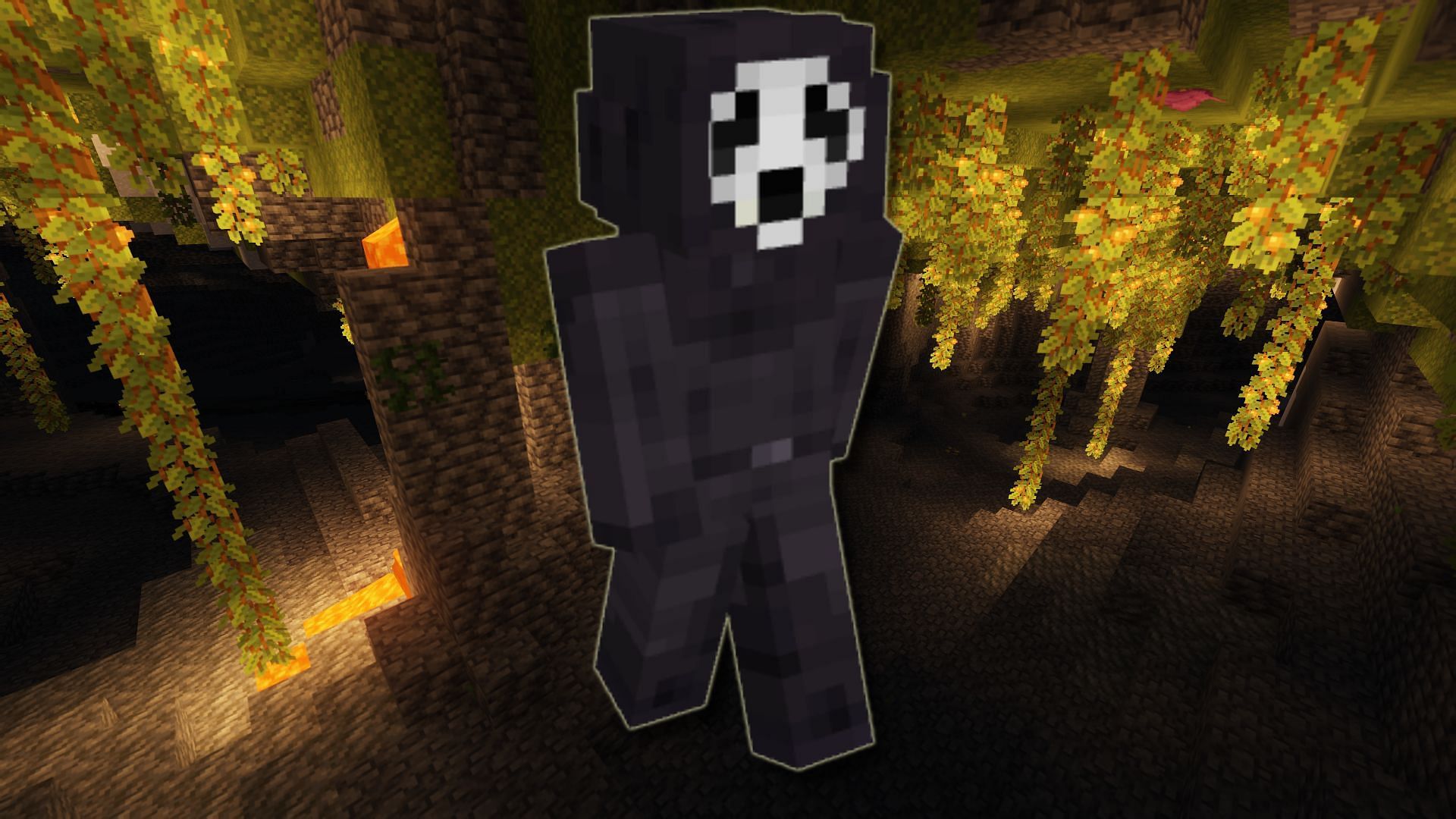 An example of a Ghostface skin (Image via Minecraft)