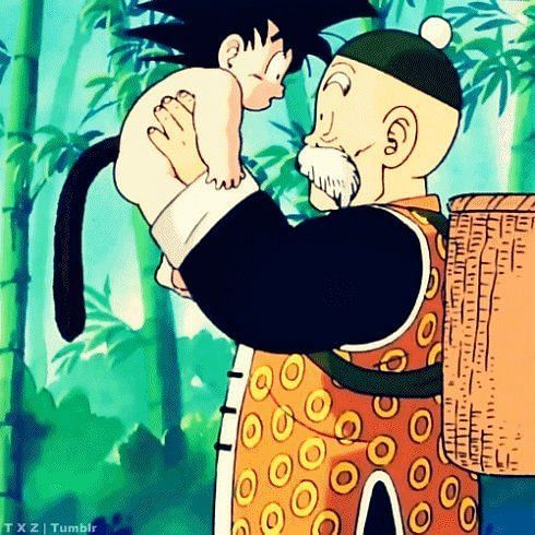 goku and grandpa gohan