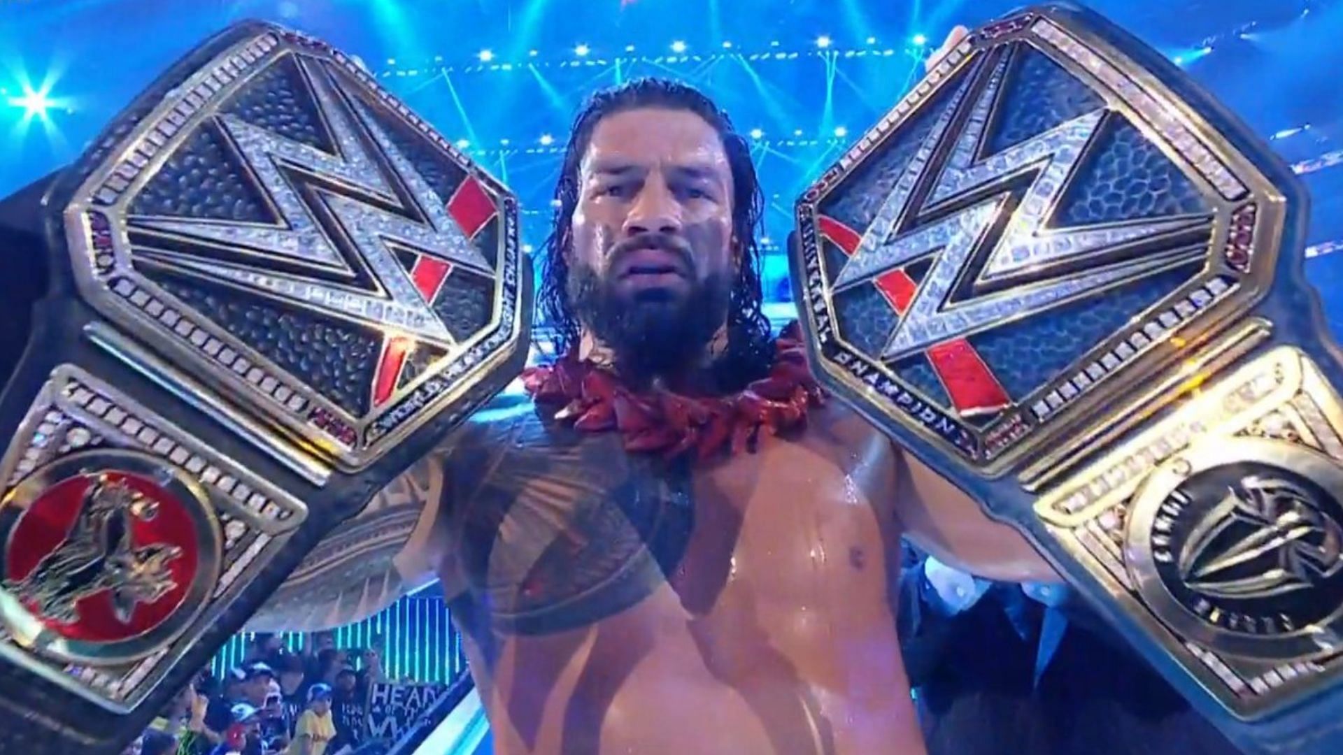 Undisputed WWE Universal Champion Roman Reigns at WrestleMania 38