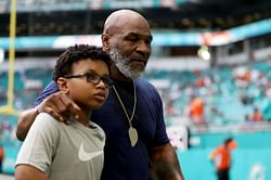 "How come he struggling to walk" - Fans show concern for 56-year-old Mike Tyson spotted at the Dolphins-Patriots game