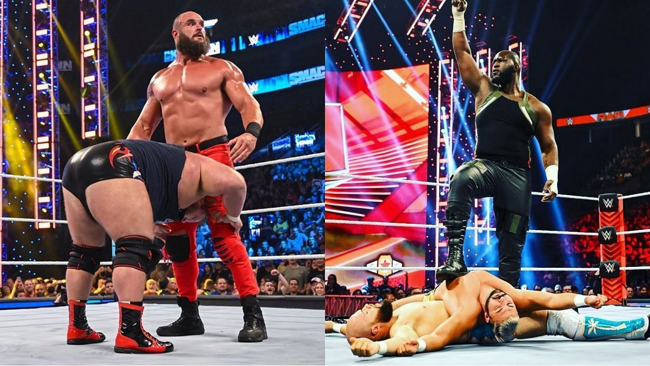 WWE सुपरस्टार ब्रॉन स्ट्रोमैन और ओमोस 