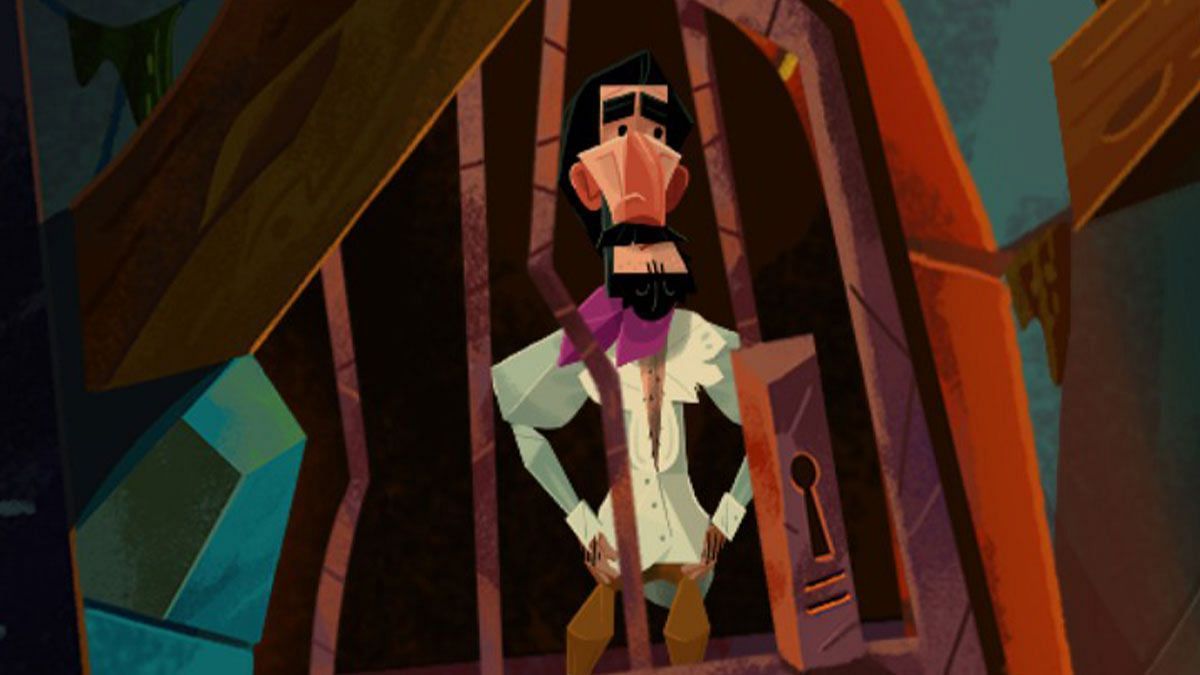 Otis waits out his days, hoping to be rescued in Return to Monkey Island (Image via Lucasarts)