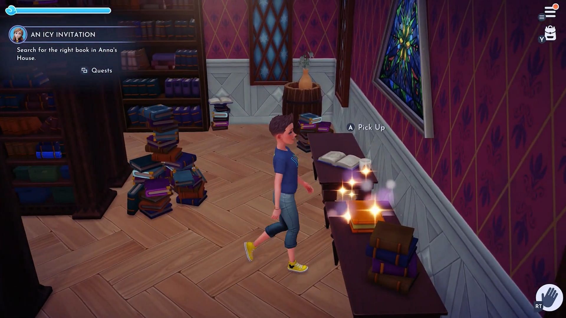 The book in Anna&#039;s house (Image via Youtube - Mirraj Gaming)