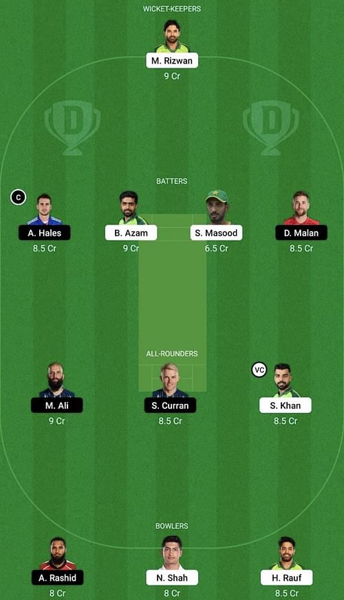 PAK vs ENG Dream11 Prediction Team, Head To Head League