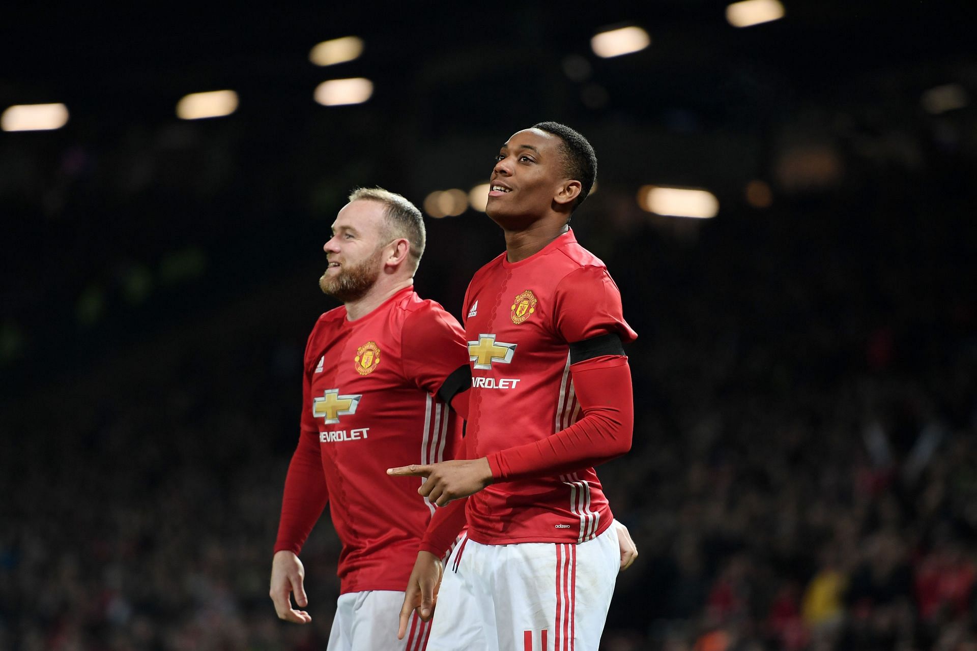 Wayne Rooney and Anthony Martial