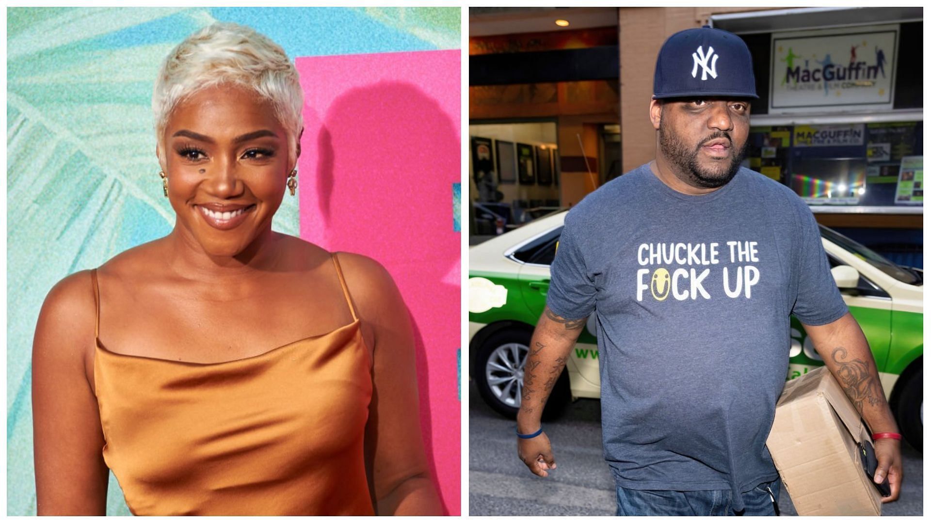 Tiffany Haddish and Aries Spears have been accused of child abuse (Images via Unique Nicole and Gilbert Carrasquillo/Getty Images)