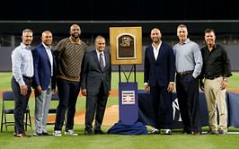 "Let me tell you something. You better cheer" - Derek Jeter used his unrivaled charisma to get New York Yankees fans to cheer for Hal Steinbrenner and Brian Cashman at his HOF tribute ceremony