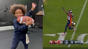 Russell Wilson shares adorable clip of son chanting "Let's Ride" following Broncos' SNF win