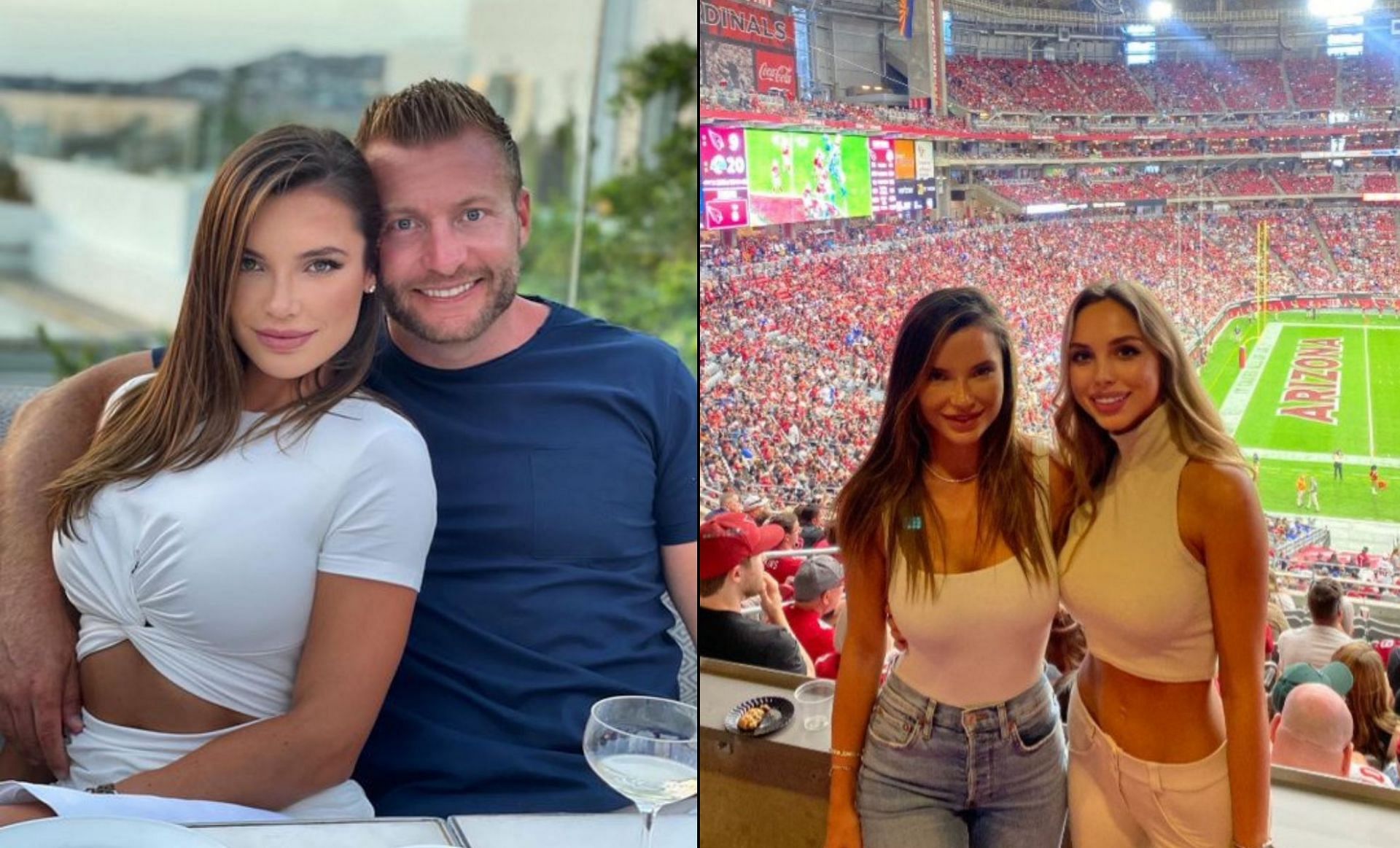 Sean McVay’s wife Veronika Khomyn spotted dining out with Kliff