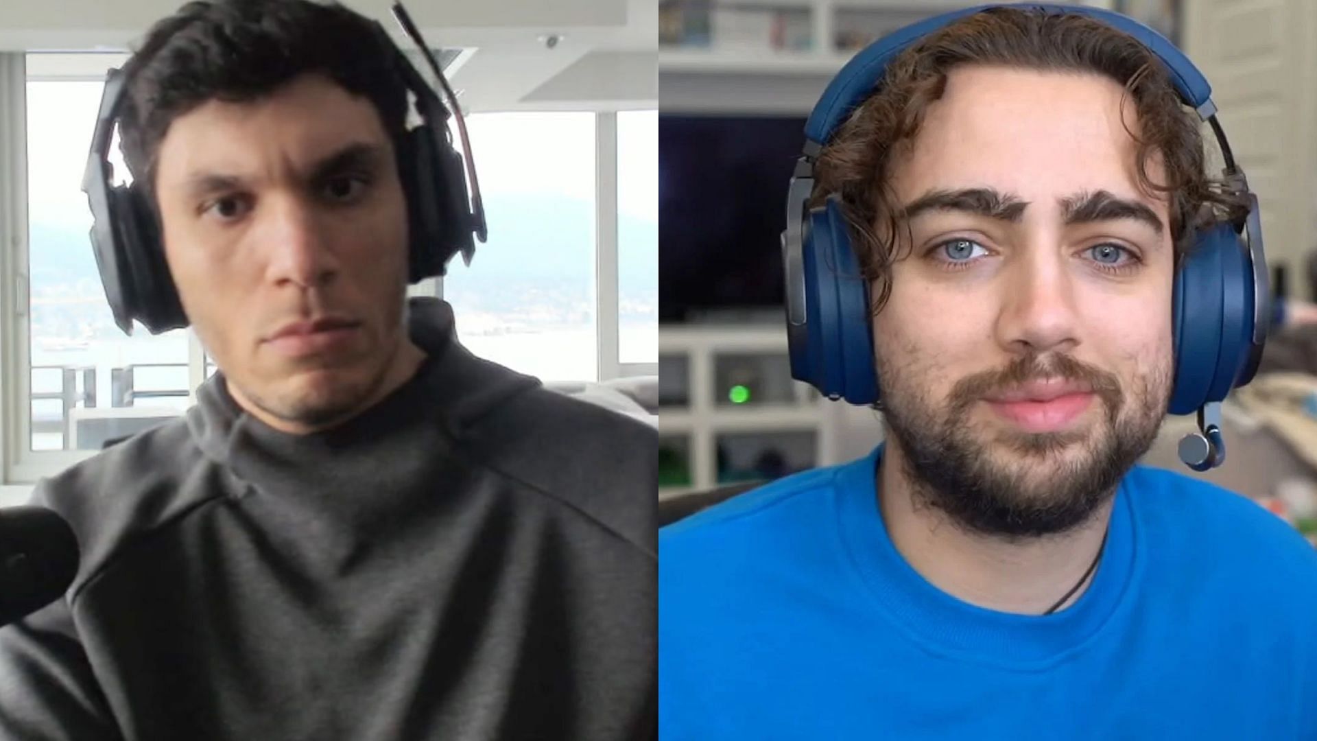 TrainwrecksTV and Mizkif go head to head on Twitter (Image via Sportskeeda)