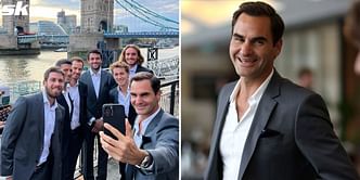 In Pictures: Roger Federer, Novak Djokovic, Andy Murray and others light up London in their crisp suits ahead of Laver Cup