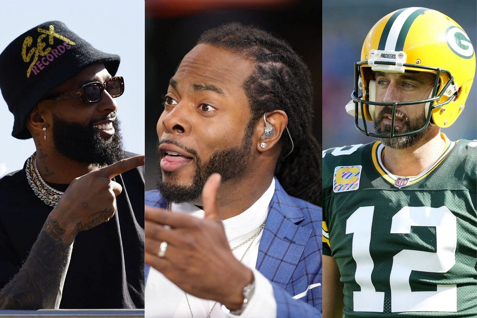 Odell Beckham Jr., Richard Sherman and Aaron Rodgers