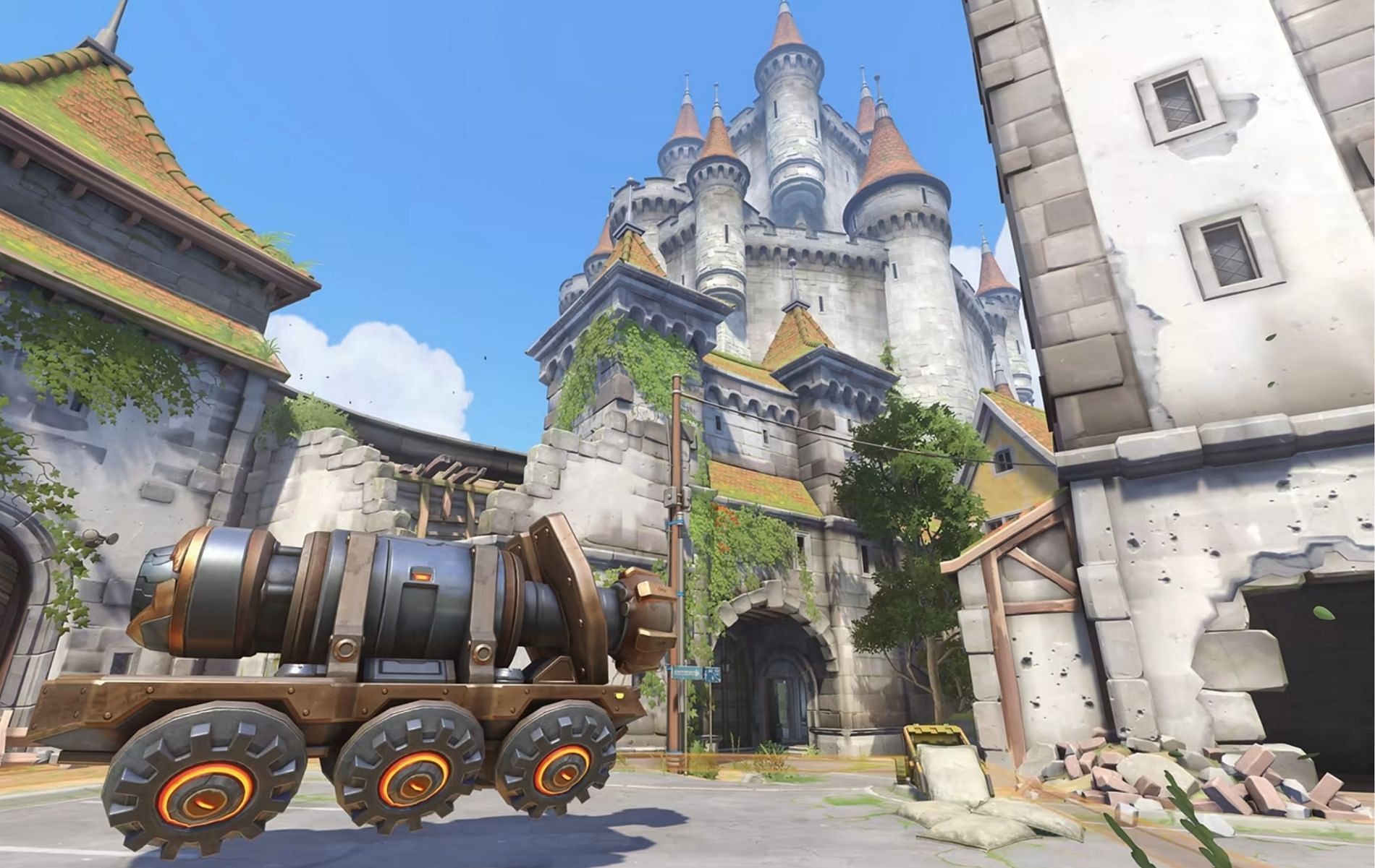 Eichenwalde is a very well-designed map in Overwatch 2 (Image via Blizzard Entertainment)