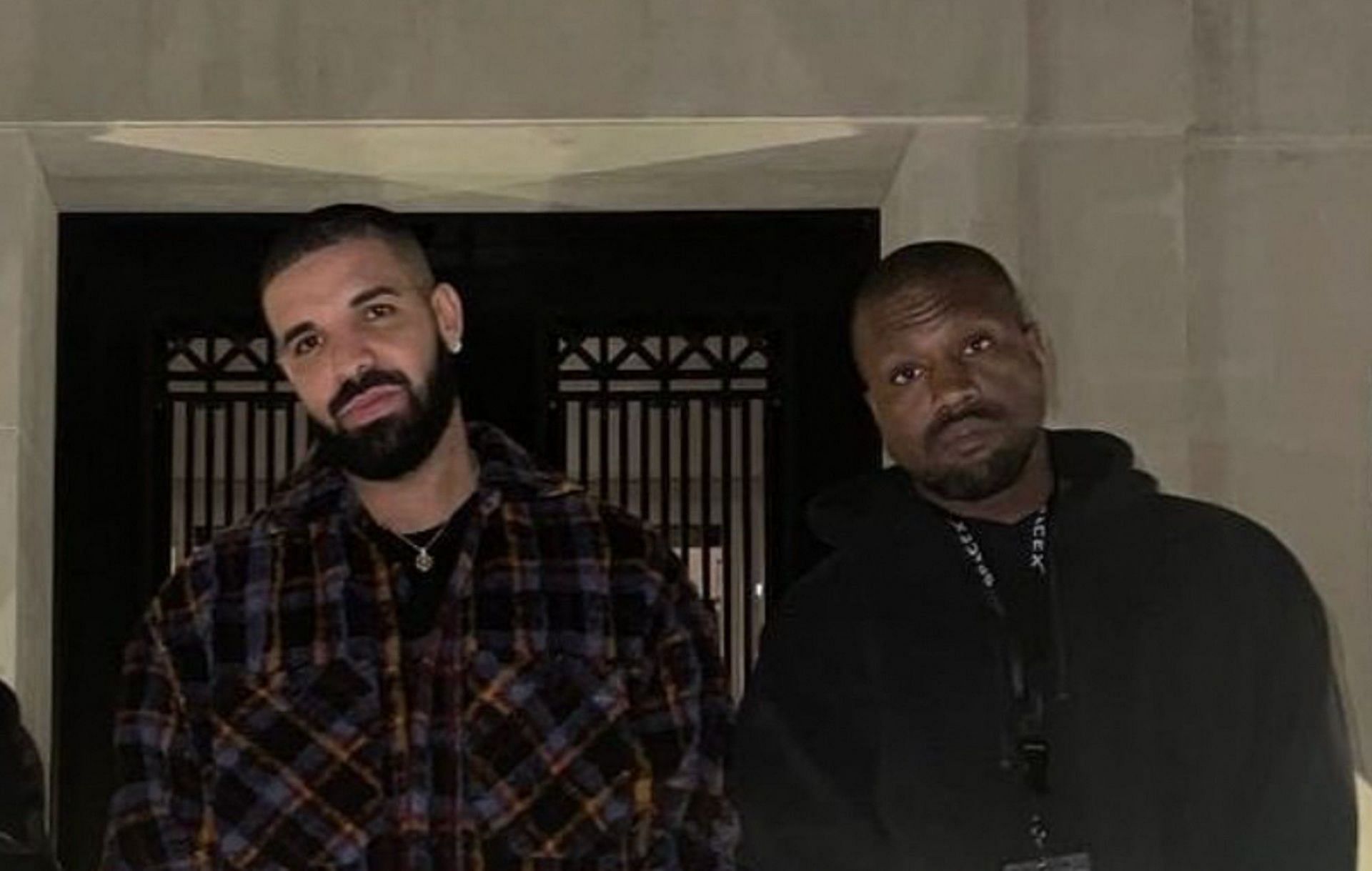 Drake and Kanye (image via Instagram/@kanyewest)