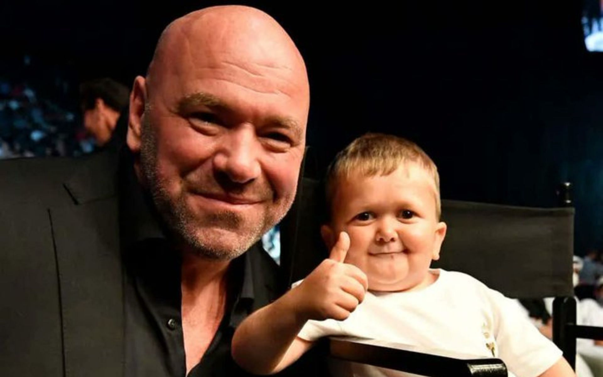 Dana White (left) and Hasbulla (right) (Image credits Getty Images)