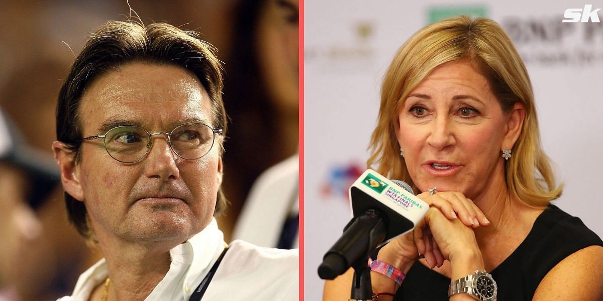Jimmy Connors (L) and Chris Evert