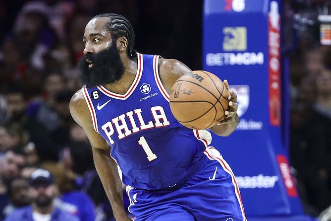 NBA fans lose it as James Harden drops Bennedict Mathurin with mesmerizing stepback - "What is bro eating to break everybody's ankles", "Ain't nothin without the shimmy"