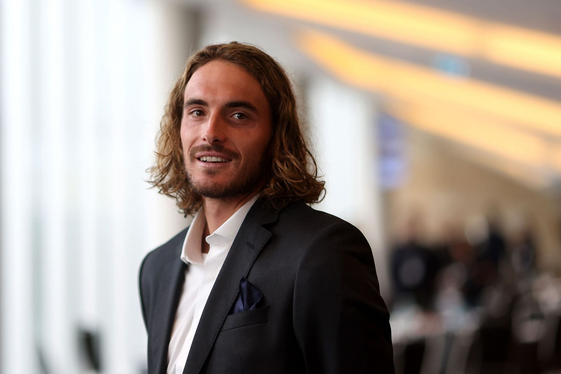 Stefanos Tsitsipas at the 2022 Laver Cup.