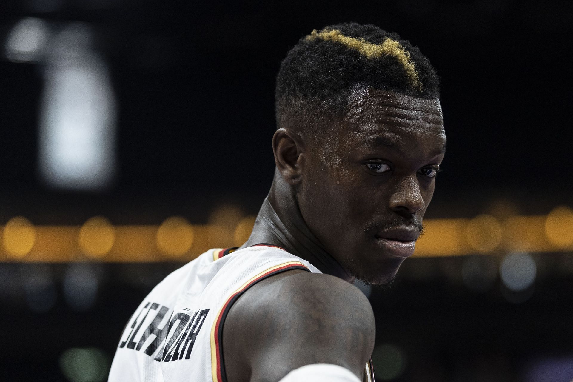 Dennis Schroder in action for Germany at the FIBA EuroBasket 2022