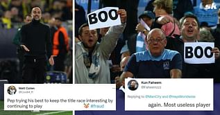 “Most useless player”, “So painful to watch” – Manchester City fans slam Pep Guardiola’s decision to name 27-year-old star in line-up against Leicester