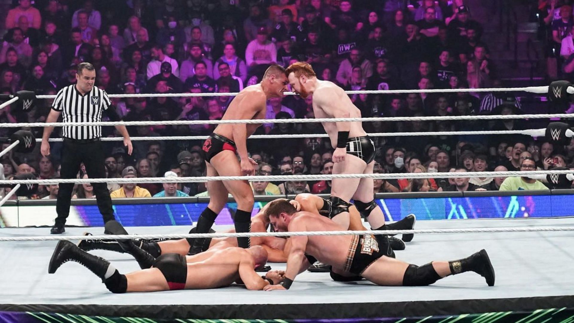 Sheamus and Gunther butting heads at Extreme Rules (Source: WWE.com)