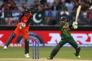 Mohammad Rizwan in action during the Pakistan v Netherlands game at the ICC Men's T20 World Cup (Image: Getty)