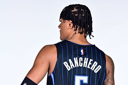 Paolo Banchero during Orlando Magic's Media Day.