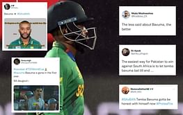 T20 World Cup 2022: "Embarrassing to watch" - Twitterati slam South African captain Temba Bavuma as he gets out in 1st over against Bangladesh