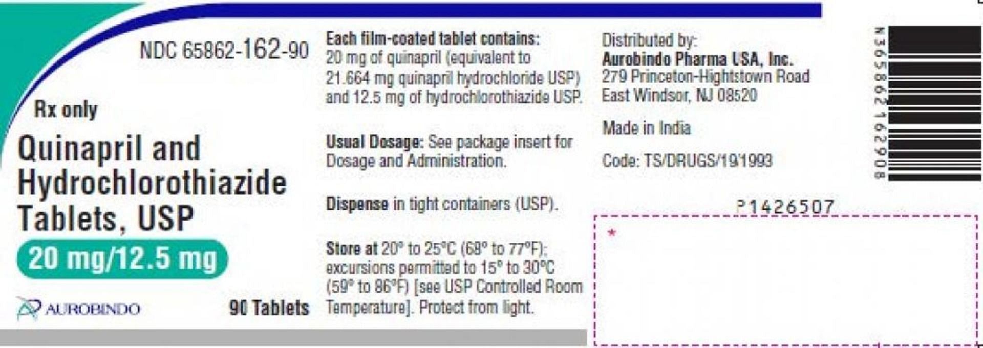 Photo of the medication package (Image via Aurobindo USA)