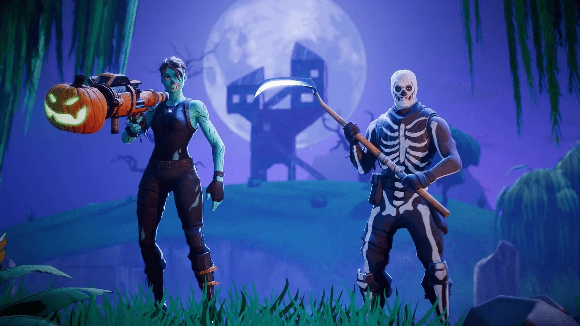 The Fortnitemares 2022 update will most likely bring back the Pumpkin Launcher (Image via Epic Games)