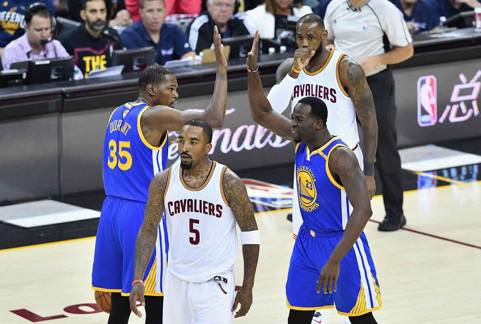 J.R. Smith had some great fights against Draymond Green (Image via Getty Images)