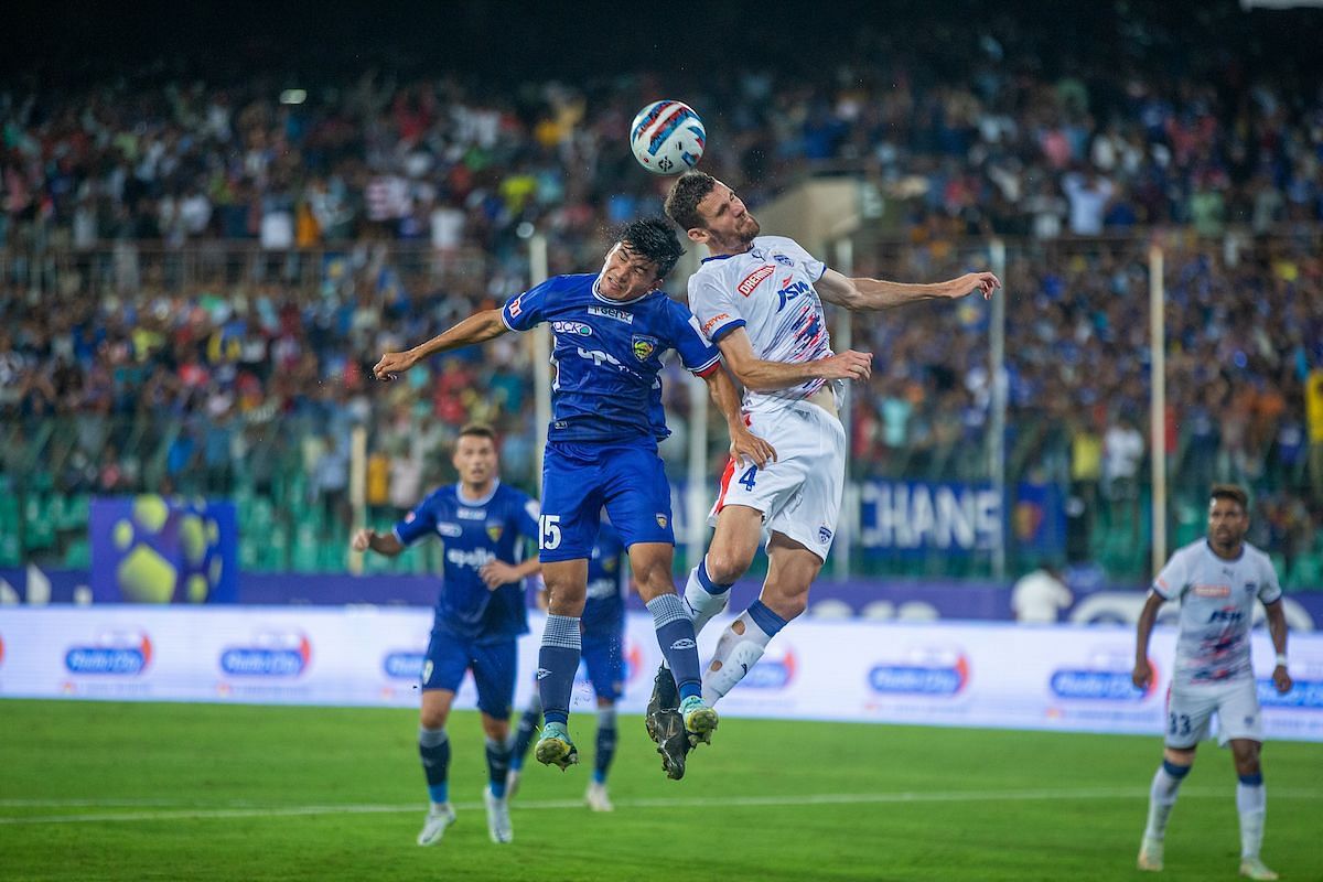BFC and CFC played out a 1-1 draw today (Image courtesy: ISL Media)