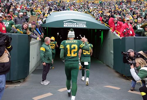 Aaron Rodgers - New York Jets v Green Bay Packers